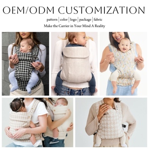 2025 yeni varış keten 4-in-1 ayarlanabilir ergonomik bebek taşıma salıncağı çok fonksiyonlu bebek yürüyor sırt çantası - Product Image 6