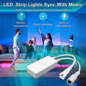 SP648E แถบไฟ LED DC5-24V 3แชนแนล RGB ซิงค์เพลง2.4G RF ไร้สายรีโมตควบคุมด้วยแอป12V แบบใหม่ - Product Image 6