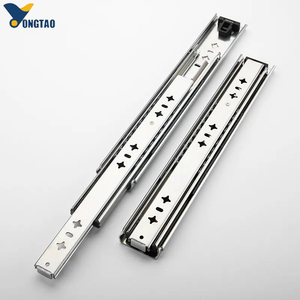 Yongtao Hardware <strong>3</strong> Fold 10 12 14 16 18 20 Inch Full Expanded 45mm Telescopic <strong>Slide</strong> <strong>Rail</strong> Drawer <strong>Slide</strong> <strong>Rail</strong> <strong>Rails</strong> Drawer <strong>Slide</strong>