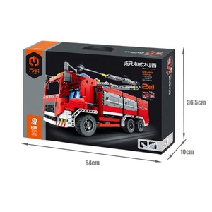 Kits de bloques de construcción Technic compatibles, Kit de construcción de unidad de comando de fuego de la ciudad; juego de construcción de juguete de bombero divertido - Product Image 6