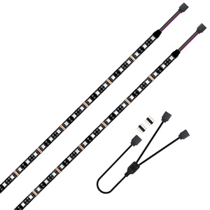 Computer gehäuse LED-Licht leisten für M/B mit 12V 4-poligem RGB-Header-kompatiblem PC RGB-Streifen-5050 Magnetischer PC-LED-Streifen - Product Image 1
