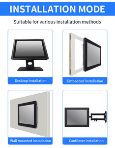 Pannello tattile industriale resistente agli urti ad alta temperatura PC tutto in uno Mini Computer IP65 Monitor Touch Screen impermeabile
