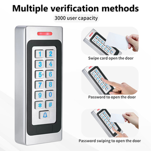 IP68 impermeabile per uso esterno RFID Card in metallo Controller di accesso Standalone RFIDCard porta sistema di controllo di accesso con tastiera - Product Image 4
