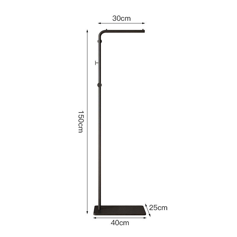 L-shaped round disc style, black stand and black base (150)