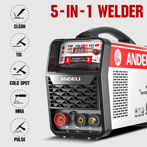 ANDELI 110/220伏冷焊机热/冷/MMA/清洁/TIG脉冲5合1 IGBT逆变器多功能TIG焊机 - Product Image 3