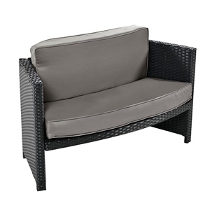 Modern <strong>Grey</strong> Spa Surround Spa Frame <strong>Patio</strong> Rattan Sofa Set with Storage Spaces for Outdoor Furniture in Backyard &amp; <strong>Patio</strong> - Product Image 5