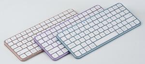 Miniteclado inalámbrico de aluminio de modo dual OEM al por mayor (BT + 2,4G) con batería de litio y retroiluminado para ordenador portátil/de sobremesa/ordenador - Product Image 4