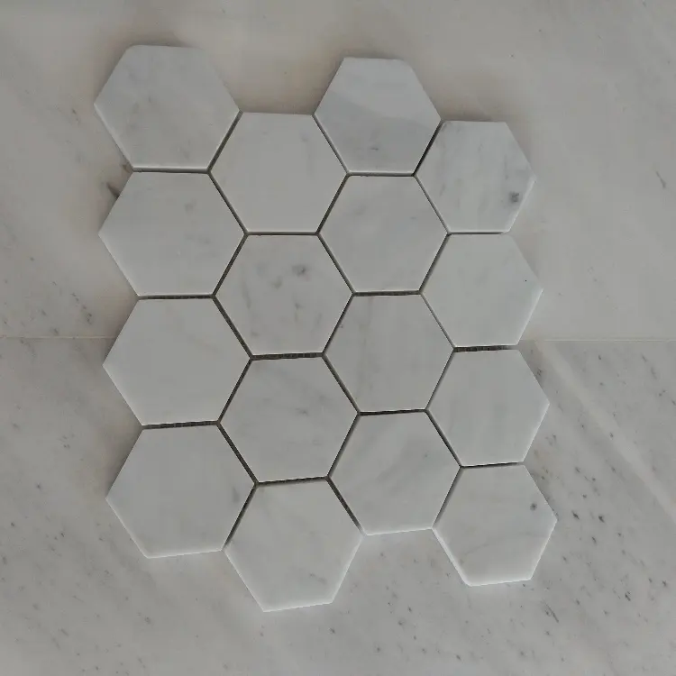 Art Set Arabesque China Marble Tile Hexagon Soundproof Mosaic