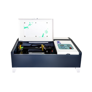 Yükseltilmiş 40 W USB CO2 lazer gravür gravür kesme makinesi kesici K40 ile LCD ekran dönebilen tekerlekler - Product Image 2
