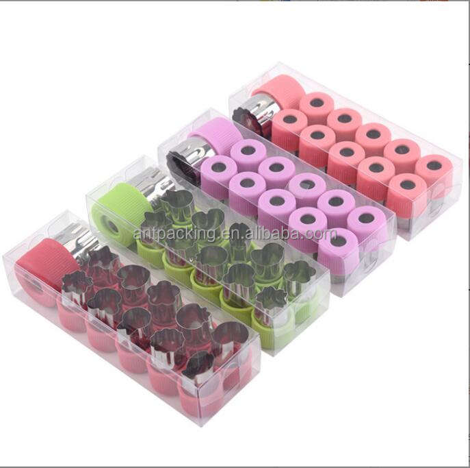 Rose/violet/rouge/jaune/bleu/vert 12 pièces