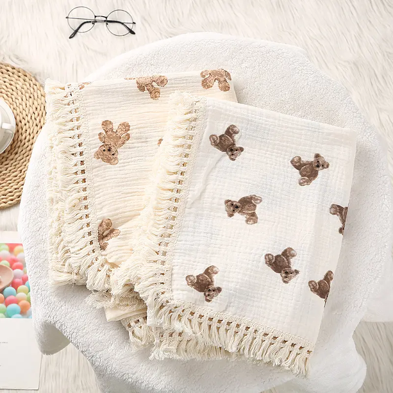 Хлопковые муслиновые пеленки одеяла для новорожденных детские пеленки для новорожденных Пеленальное Одеяло для младенцев пеленка для сна покрывало для кровати