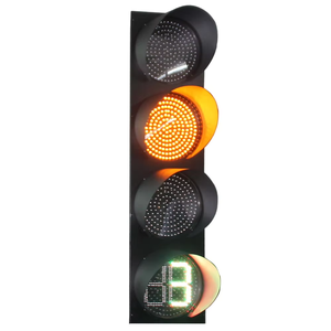 Etkili geri sayım için 400 yüksek görünürlük trafik ışıkları ile LED trafik işareti mm RYG geri sayım sayacı ışıkları - Product Image 1