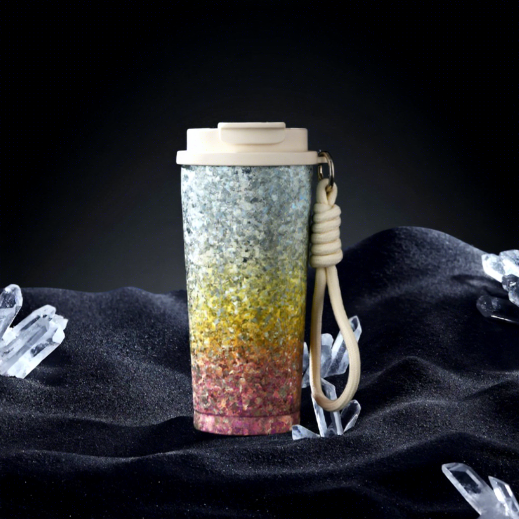 Tasse à café fleur de glace - couleur dégradée