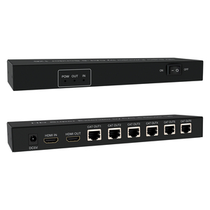 1080P HDMI 60mエクステンダー用1x6ループ出力機能1入力6出力ビデオスプリッタコンバータPOE電源圧縮なし - Product Image 5