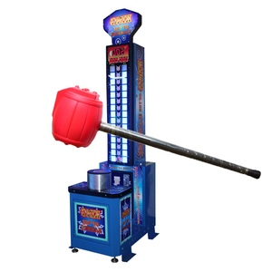 Hercules çekiç jetonla çalışan Arcade yumruk oyunu güç kral çekiç gücü makinesi büyük Metal çekiç delme makinesi spor tarzı - Product Image 1