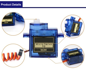 SG90 Servo direksiyon dişlisi 9g direksiyon dişlisi 450 helikopter arabası Servo 180 derece 360 derece sabit kanat modeli - Product Image 6