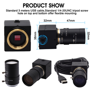 ELP Camera 4K USB 2.0 mit MIC UHD Web Camera mit IMX415 Sensor, 10XZoom Plug und Play USB Computer Webcam für Laplap PC - Product Image 2