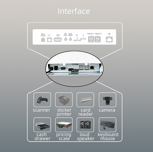 15.6 Inch Dual Screen Cash Register Machine Windows/Android <strong>All</strong> in <strong>One</strong> Pos Terminal System <strong>for</strong> Retail <strong>Shop</strong> With Thermal Printer - Product Image 3