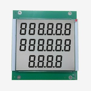 Display A CRISTALLI LIQUIDI per distributore di carburante 664 tipo 7 segmento custom design A CRISTALLI LIQUIDI modulo 10 pin interfaccia seriale monocolor display LCD - Product Image 1