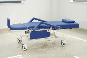 BT-DY016C ucuz elektrikli kan bağışı sandalye iv kutup ile yemek masası yüksekliği ayarlanabilir Trendelenburg CPR diyaliz yatağı fiyat - Product Image 3