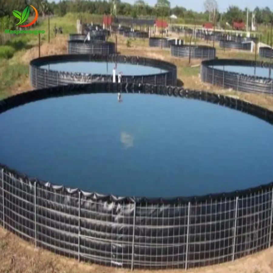 Doublures d'étang en HDPE, 100 pièces, 1mm, pour réservoir de poissons