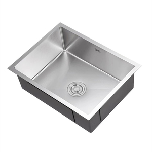 201/304下装厨房水槽不锈钢手工水槽R10半径单碗水槽 - Product Image 1