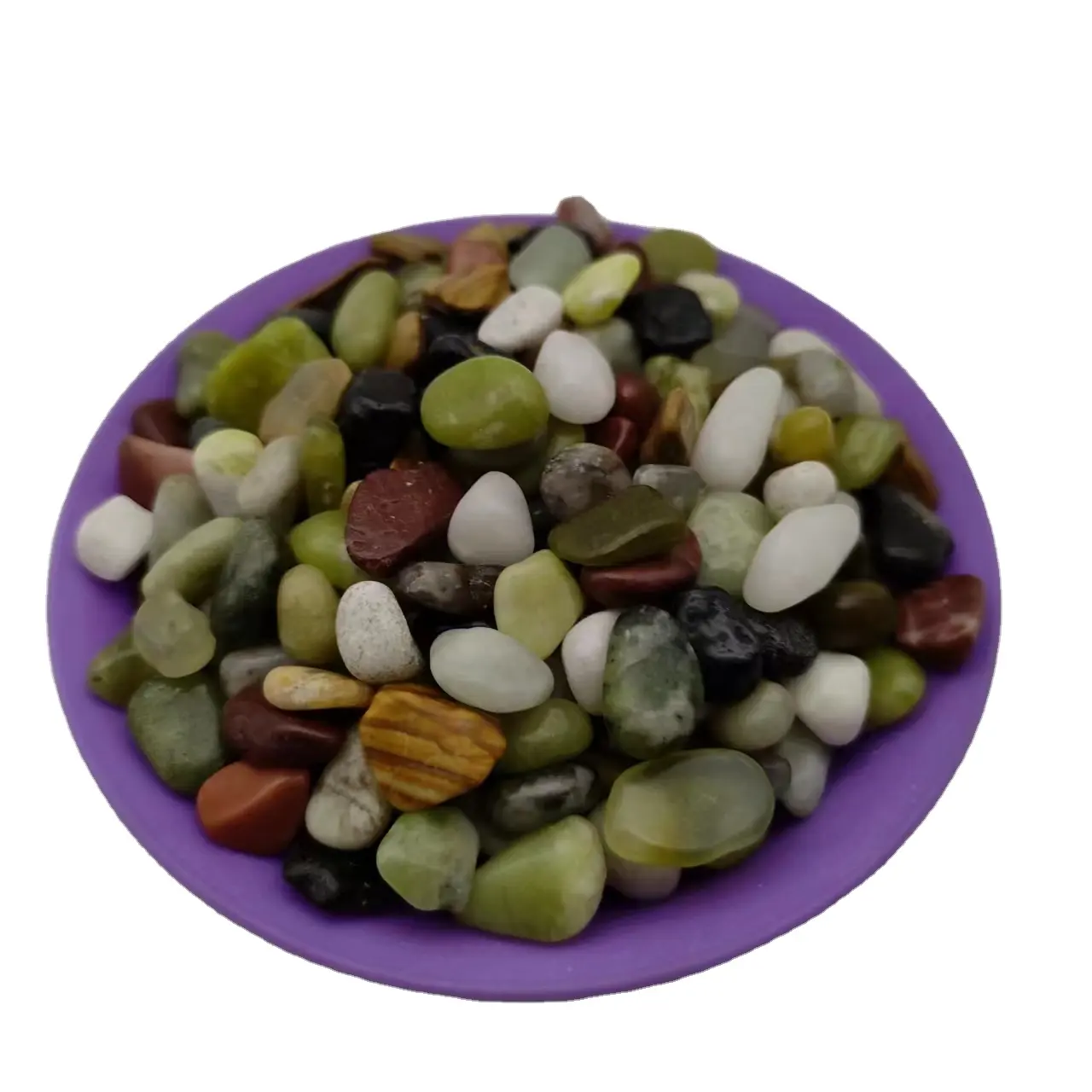 Manufacturers wholesale polishing multicolor jade stone for sweat room material rock plate bath jade grain