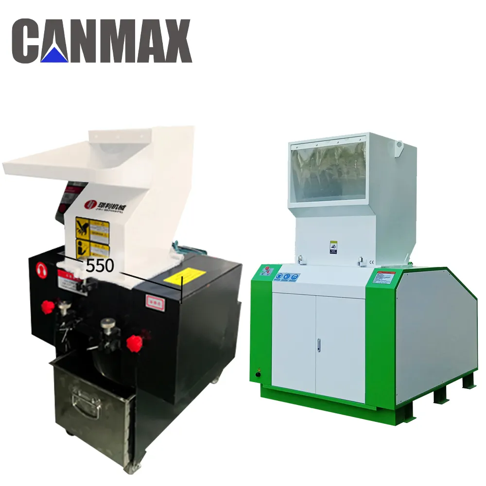 Máquina trituradora manual de plástico para trituradores de sucata e plástico, 100-600 kg/h, máquina trituradora para animais de estimação usada