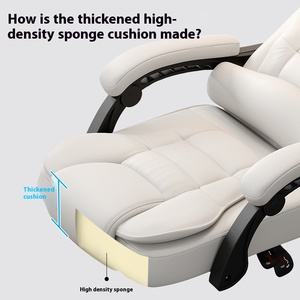 Ergonomische Moderne Designlift Bureaustoel Voor Thuisgebruik Comfortabele Rugleuning Voor Lang Zitten Gemaakt Van Synthetisch Leer - Product Image 3