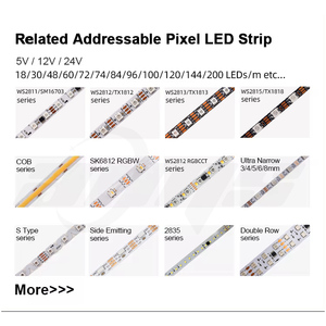 WS2812b Licht leiste 5V 144LEDs TX1812 Smd 5050 Adressierbare individuelle RGB Digital Magic Pixel WS2812 Smart LED-Licht leiste