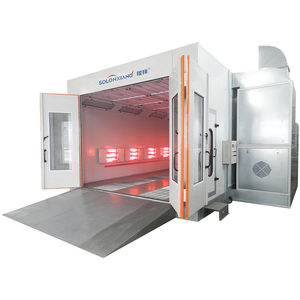 CE Approved Longxiang Auto <strong>Spray</strong> Booth with Efficient Infrared Lamp Heating System Electric &amp; Diesel Burner Car Spraying <strong>Baking</strong> - Product Image 2