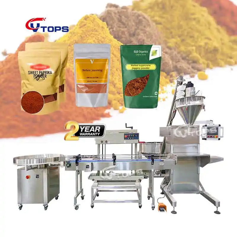 1KG 2KG 3KG Factory Hot Sale Bag Coffee Milk Protein Spices Powder Filling Sealing Machine Line