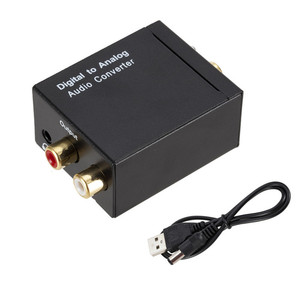 <strong>Digital</strong> Fiber Coaxial to Left and Right Channels 3.5mm <strong>Audio</strong> Analog Converter Decoder Amplifier Speaker - Product Image 1
