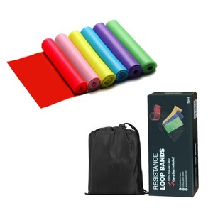 Home Use Professional Elastic Exercise Bands Non-latex Resistance <strong>Therabands</strong> in Assorted Colors - Product Image 2