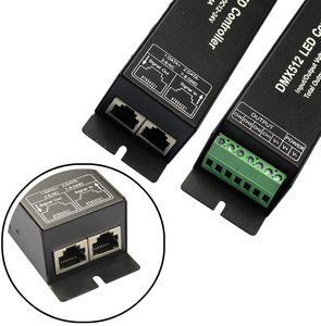 Controlador de luz de tira DMX512, pantalla Digital de 4 canales, 5050 RGBW, decodificador DMX512, tamaño pequeño
