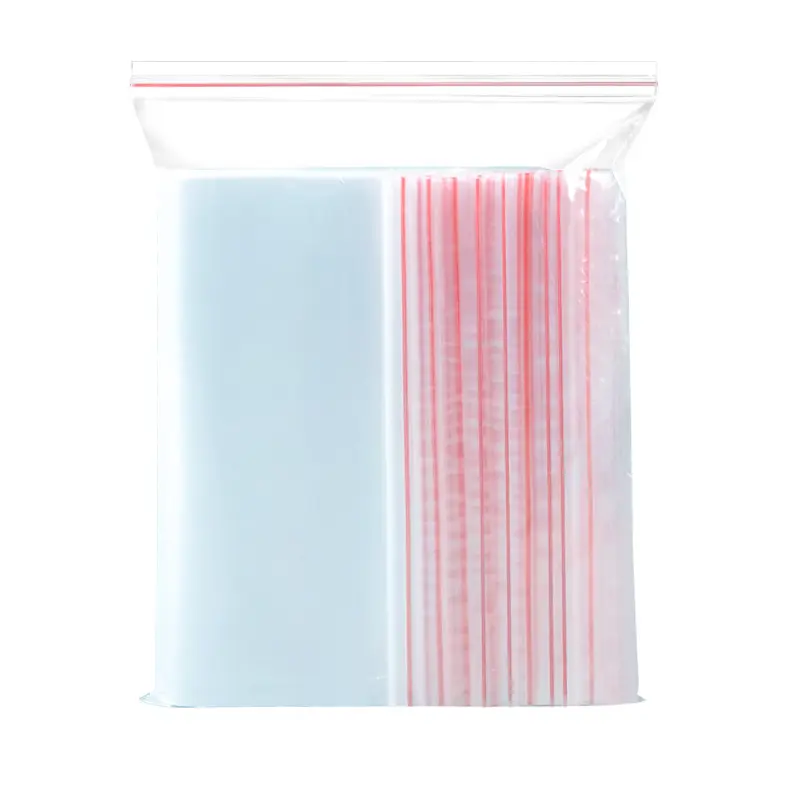 Prix d'usine de qualité alimentaire sac d'emballage en plastique transparent refermable PE sac de fermeture transparent sac ziplock