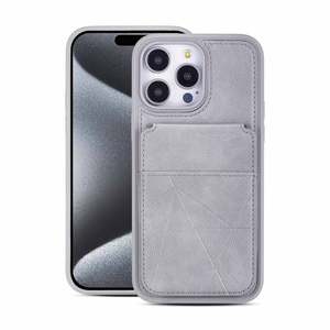 Fabricante chinês elegante apresentando Integrated <span class=keywords><strong>Wallet</strong></span> <span class=keywords><strong>Design</strong></span> Versátil Stand Pu Leather Phone Case para Smartphones