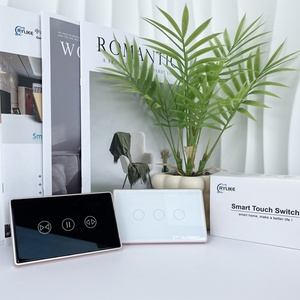 AU / US Standard 1CH/2CH/3CH/4CH Interruptor Inteligente Aluminum Frame Touch Glass Panel Tuya Smart Touch Electrical <strong>Switches</strong> - Product Image 3