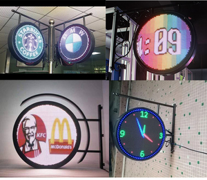 P4 esterno Logo a doppia faccia rotondo Display a LED telecomando digitale LED pubblicità schermo 3G 4G WIFI negozio ristorante - Product Image 5