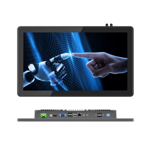 Monitor de pantalla táctil LCD IP65 de 15,6 pulgadas con computadora incorporada Pantalla táctil resistente al agua Pantalla ancha de rejilla industrial