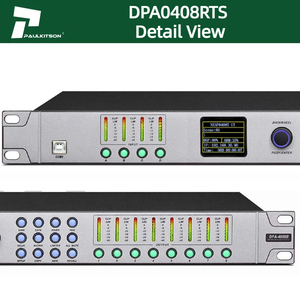 Paulkitson DPA0408RTS 96KHz Frecuencia de muestreo Procesador de audio 4 en 8 salidas FIR AUTO AES Procesador de audio digital Dsp profesional - Product Image 5
