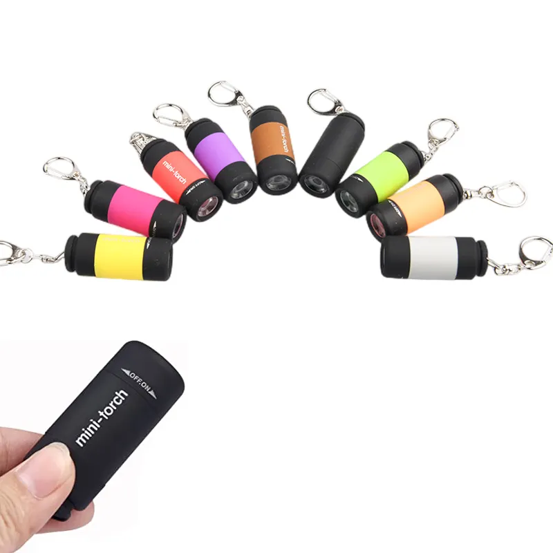 Mini lanterna led usb super brilhante, portátil, luz pequena, lâmpada com logotipo