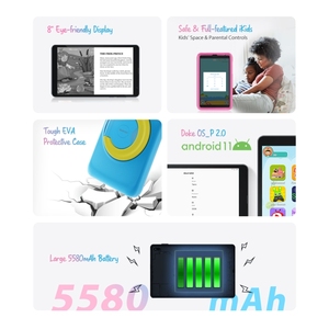 全球版Blackview标签6儿童DK034K教育平板电脑8英寸3gb + 32gb 4g双sim卡和WiFi安卓儿童迷你平板电脑 - Product Image 4