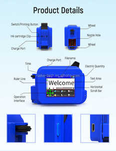 Handheld mini inkjet printer 12.7 mm TIJ printer <strong>for</strong> Barcode,Logo,QR <strong>code</strong>,<strong>Image</strong>,and Date printing Thermal inkjet encode - Product Image 6