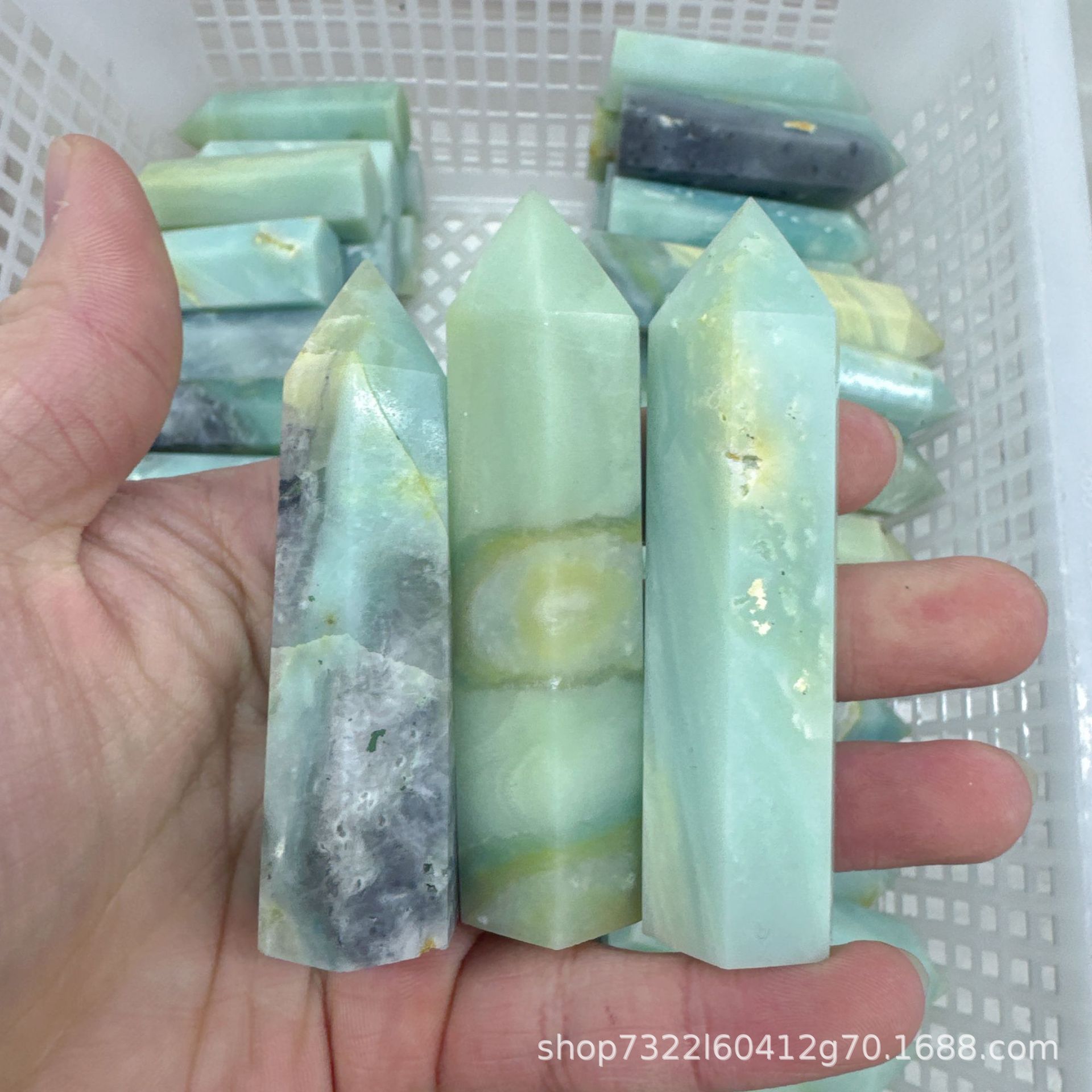 Pilier à pointe unique en amazonite