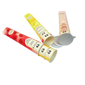 Popsicle calippo kağıt tüp yeni tasarım çevre dostu dondurma calippo tüp biyobozunur calippo tüpler