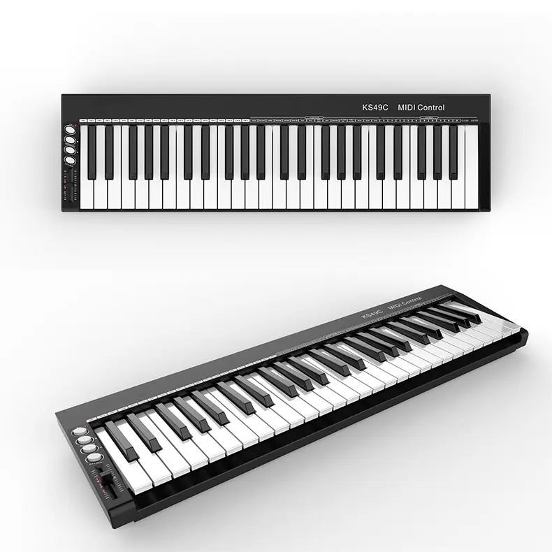 37 teclas de semi-peso teclado midi para estúdio usb, controlador midi, conecte e jogue mundo, teclado midi para música, fábrica oem