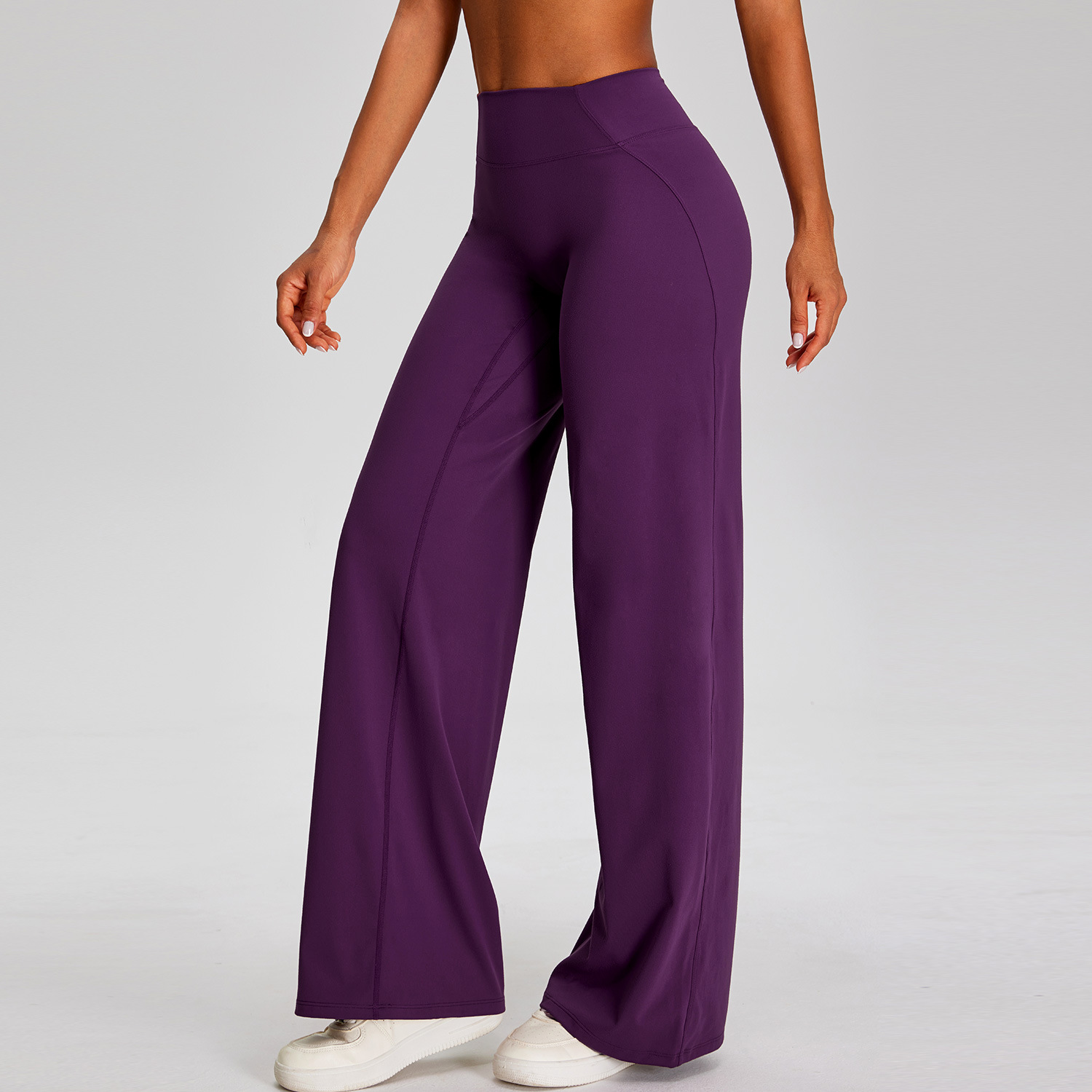 purple flare pants-1