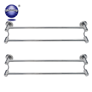 Foshan yüksek kalite krom kaplama paslanmaz çelik çift katmanlı havlu Bar banyo kullanımı için Modern çok katmanlı tasarım - Product Image 2