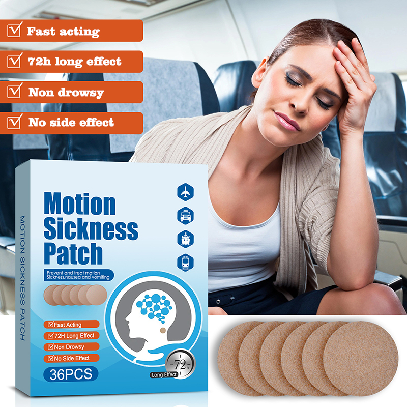 high quality motion sickness patches headache relief sticker for travel nausea dizzy vomiting